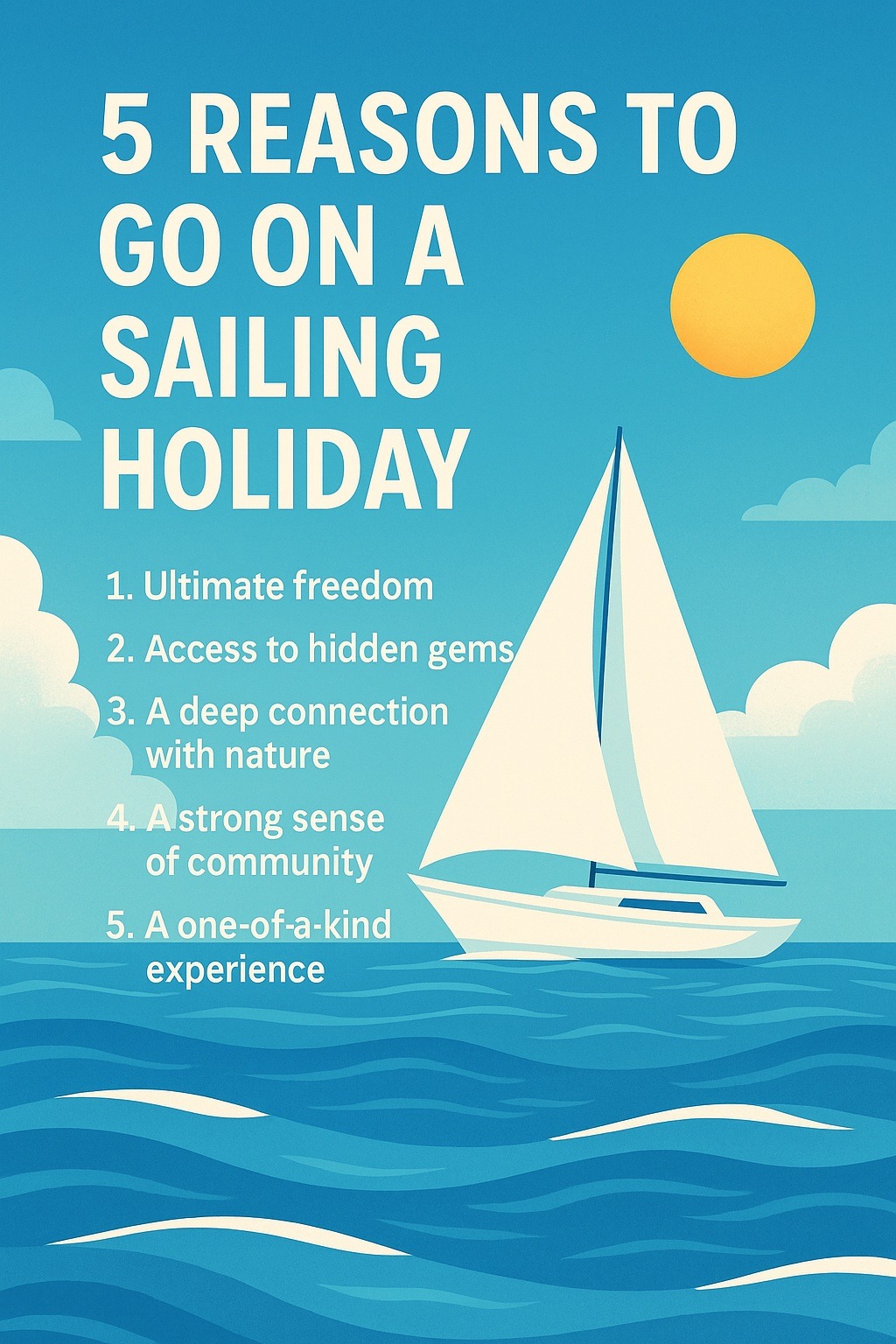 5 motivi per fare una vacanza in barca a vela