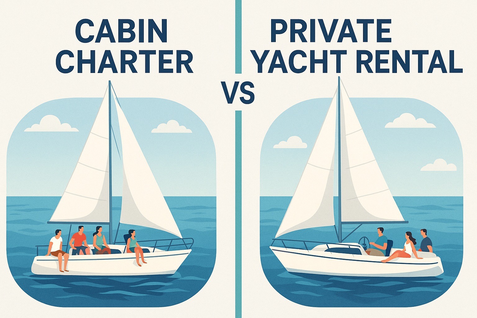 cabin charter o barca in esclusiva