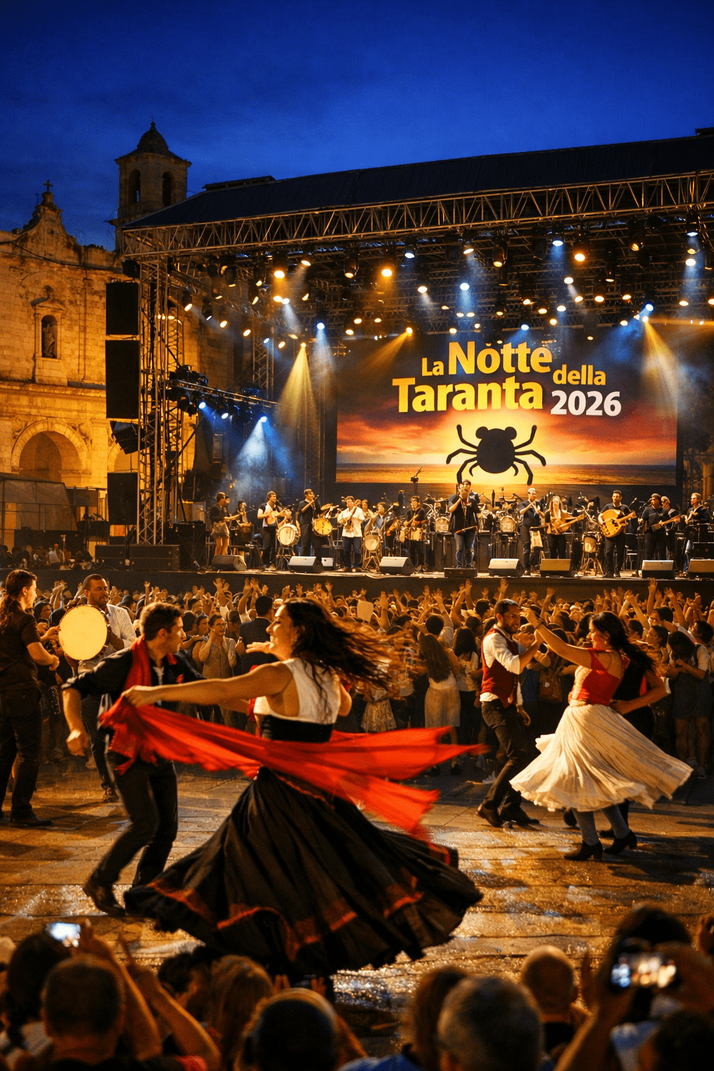 Notte della Taranta 2026 - fuori rotte- vacanze escursioni a vela in salento